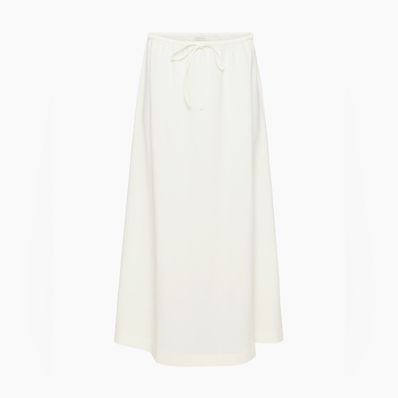 Aritzia Dresses & Skirts - Aritzia Cream Maxi Skirt with Drawstring Waist